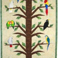 Parrot quilt by Ulrike Böhner
